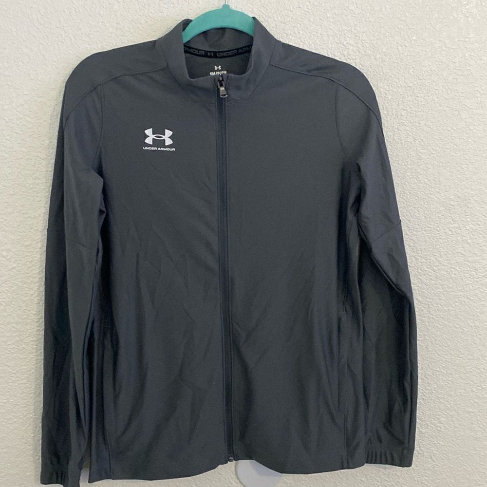 NWT- Under Armour- Women's Challenger Track Jacket- grey- size Small